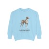 Azawakh Latin Sweatshirt, Chambray, front view