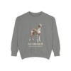 Azawakh Latin Sweatshirt, Grey, front view