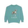 Azawakh Latin Sweatshirt, Seafoam, front view
