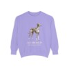 Azawakh Latin Sweatshirt, Violet, front view