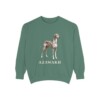 Azawakh Sweatshirt, Light Green, front view