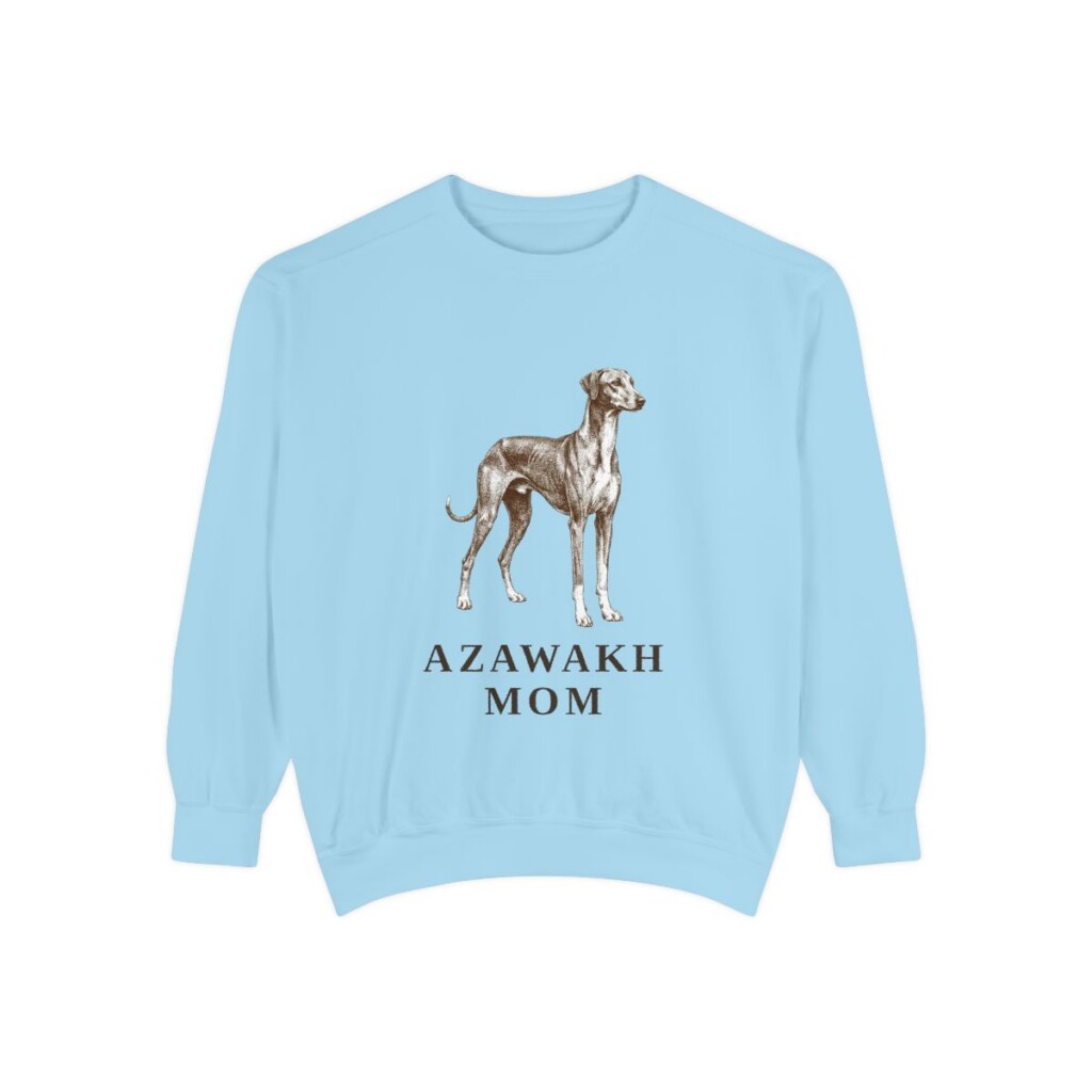 Azawakh Mom Sweatshirt, Chambray, front view