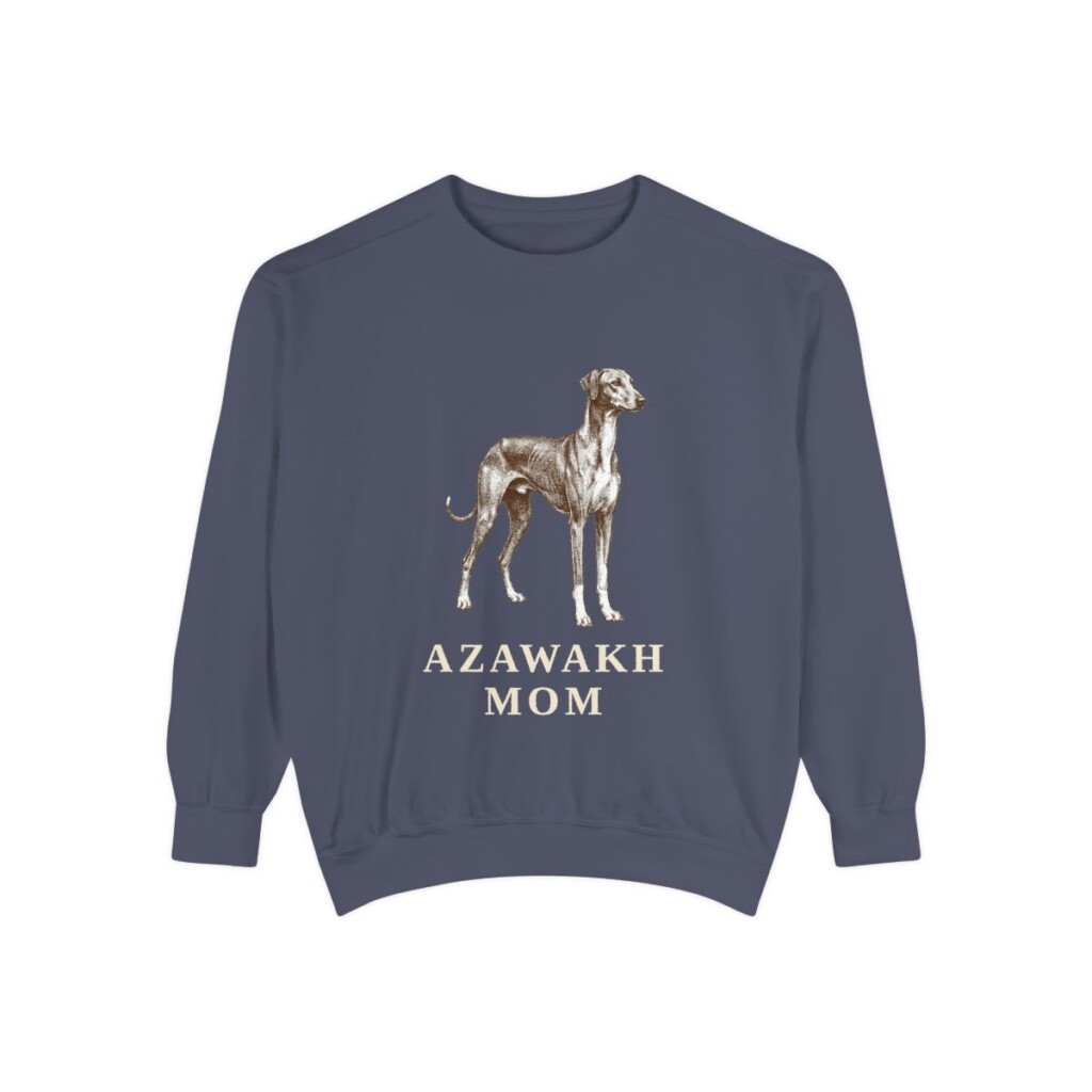 Azawakh Mom Sweatshirt, Denim, front view