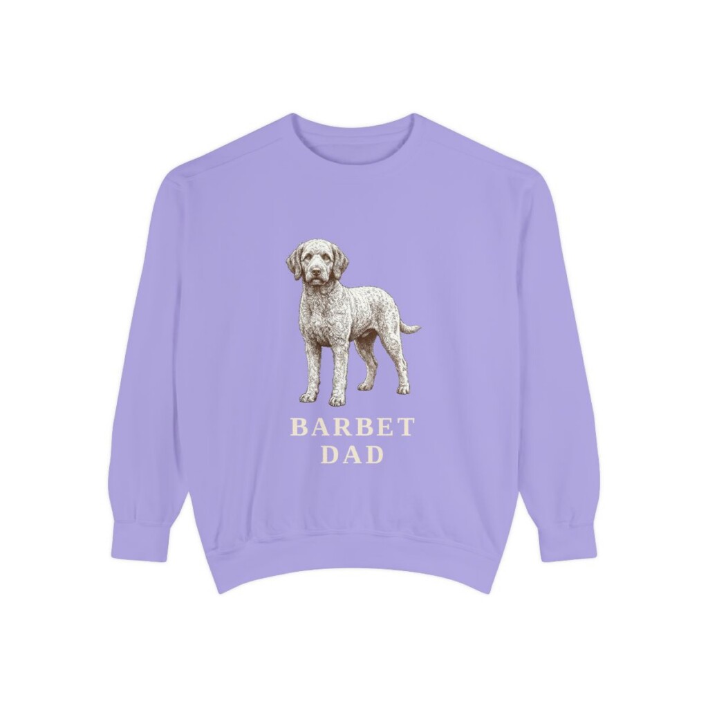 Barbet Dad Sweatshirt, Violet, front view