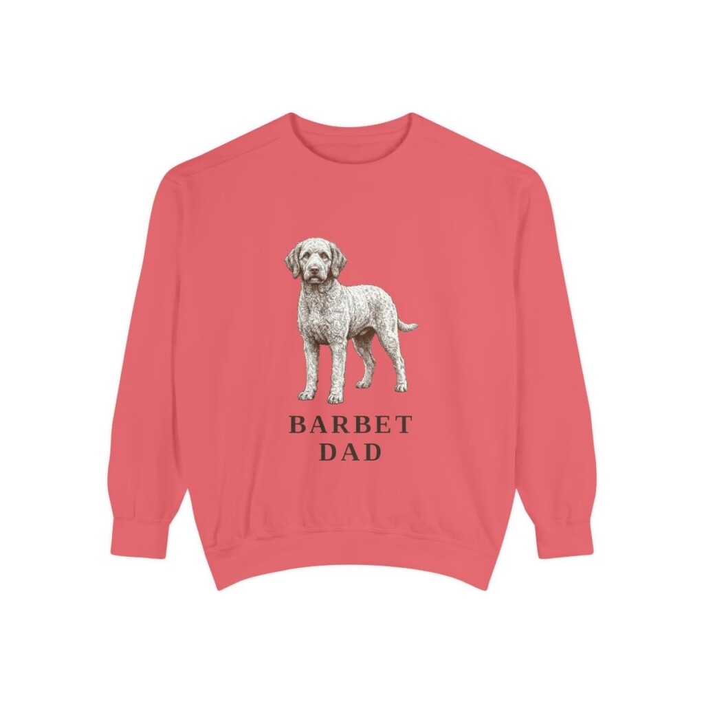 Barbet Dad Sweatshirt, Watermelon, front view