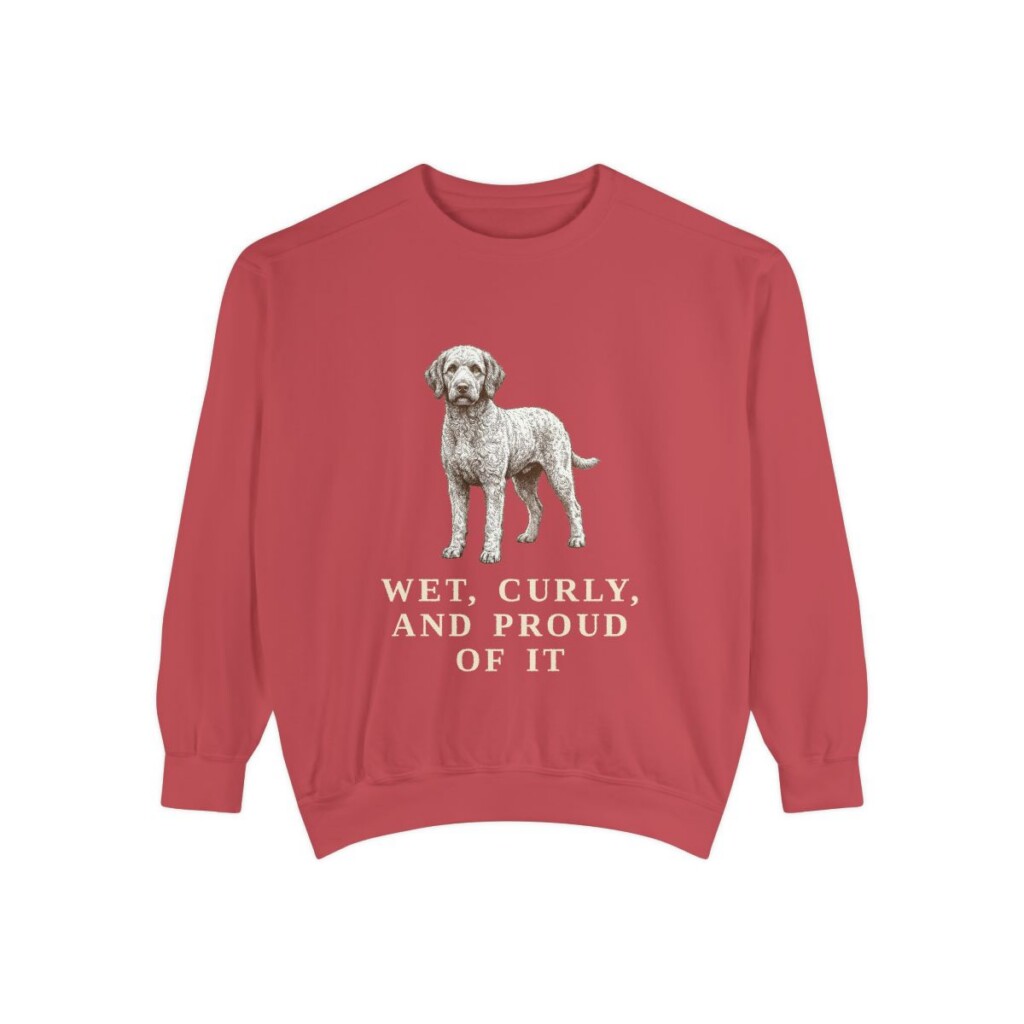 Barbet Humor Sweatshirt, Crimson, front view