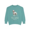 Barbet Humor Sweatshirt, Seafoam, front view