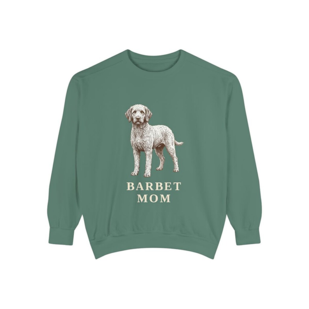 Barbet Mom Sweatshirt, Light Green, front view