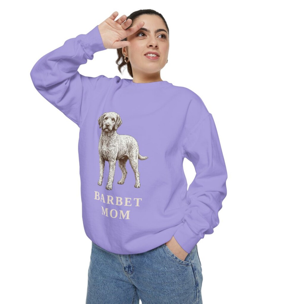 Barbet Mom Sweatshirt, Violet, person 2 context