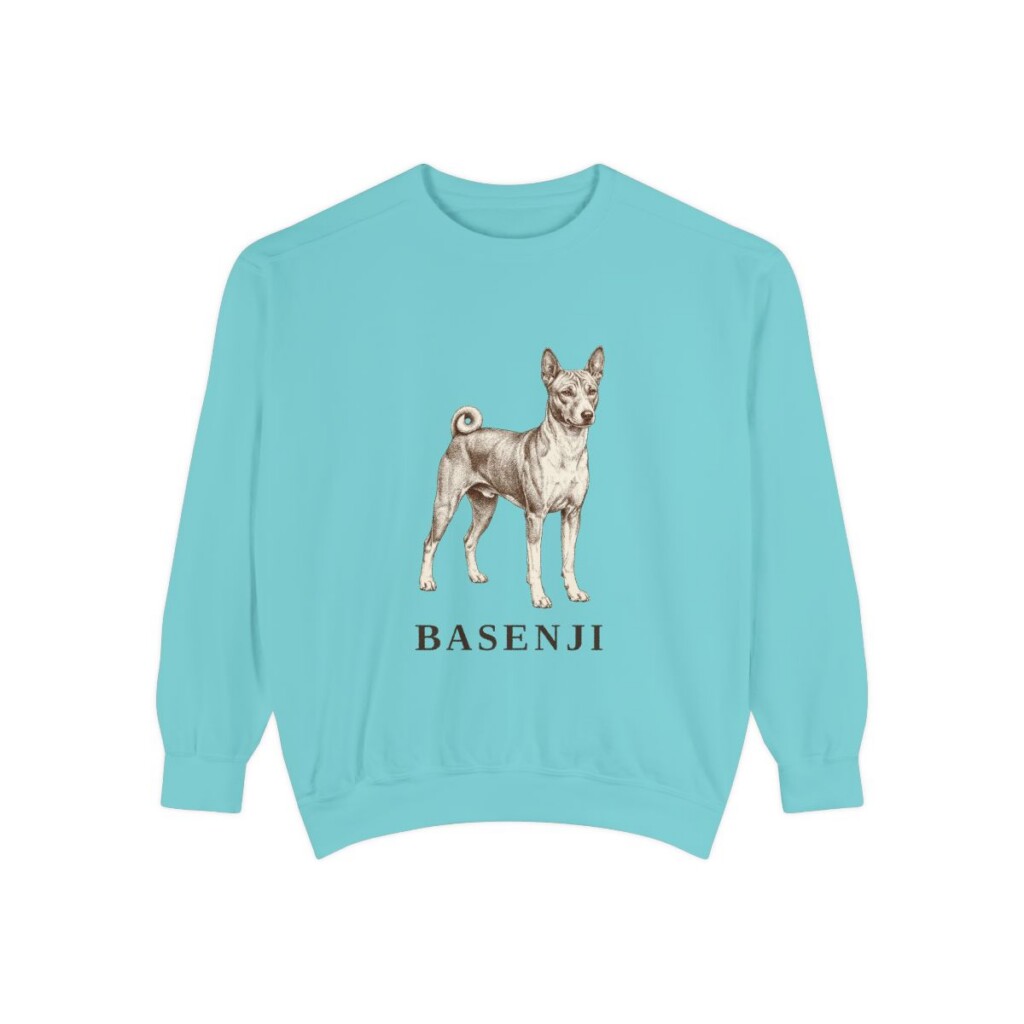 Basenji Sweatshirt, Chalky Mint, front view