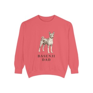 Basenji Dad Sweatshirt, Watermelon, front view