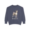 Basenji Sweatshirt, Denim, front view
