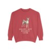 Basenji Humor Sweatshirt, Crimson, front view