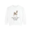 Basenji Humor Sweatshirt, White, front view