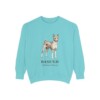 Basenji Latin Sweatshirt, Chalky Mint, front view
