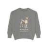 Basenji Latin Sweatshirt, Grey, front view