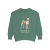 Basenji Latin Sweatshirt, Light Green, front view
