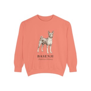 Basenji Latin Sweatshirt, Terracotta, front view