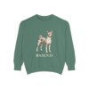 Basenji Sweatshirt, Light Green, front view