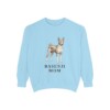 basenji-sweatshirt-mom-chambray Basenji Mom Sweatshirt, Chambray, front view