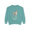 basenji-sweatshirt-mom-seafoam Basenji Mom Sweatshirt, Seafoam, front view