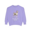 basenji-sweatshirt-mom-violet Basenji Mom Sweatshirt, Violet, front view