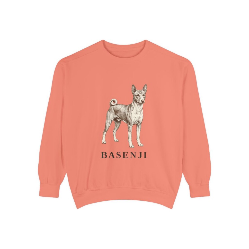 Basenji Sweatshirt, Terracotta, front view