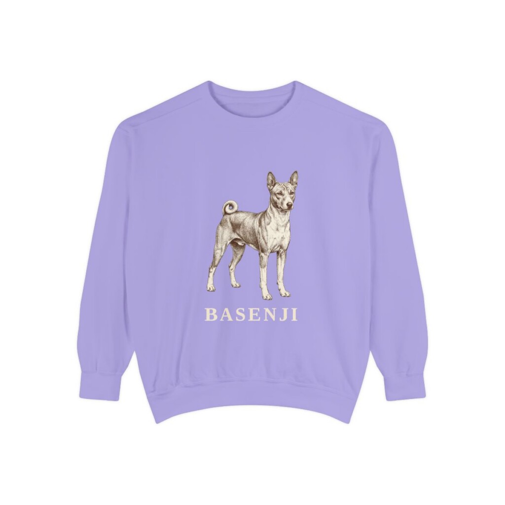 Basenji Sweatshirt, Violet, front view