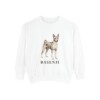 Basenji Sweatshirt, White, front view