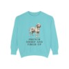 Basset Fauve de Bretagne Humor Sweatshirt, Chalky Mint, front view