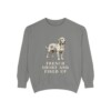 Basset Fauve de Bretagne Humor Sweatshirt, Grey, front view