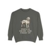 Basset Fauve de Bretagne Humor Sweatshirt, Pepper, front view