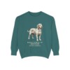 Basset Fauve de Bretagne Latin Sweatshirt, Blue Spruce, front view