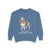 Basset Hound Dad Sweatshirt, Blue Jean, front view