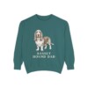 Basset Hound Dad Sweatshirt, Blue Spruce, front view