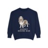 Basset Hound Dad Sweatshirt, True Navy, front view