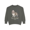 basset-hound-sweatshirt-humor-pepper Basset Hound Humor Sweatshirt, Pepper, front view