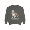 Basset Hound Latin Sweatshirt, Pepper, front view