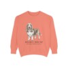 Basset Hound Latin Sweatshirt, Terracotta, front view