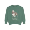 Basset Hound Sweatshirt, Light Green, front view