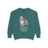 Basset Hound Mom Sweatshirt, Blue Spruce, front view