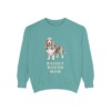 Basset Hound Mom Sweatshirt, Seafoam, front view