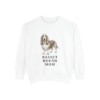 Basset Hound Mom Sweatshirt, White, front view