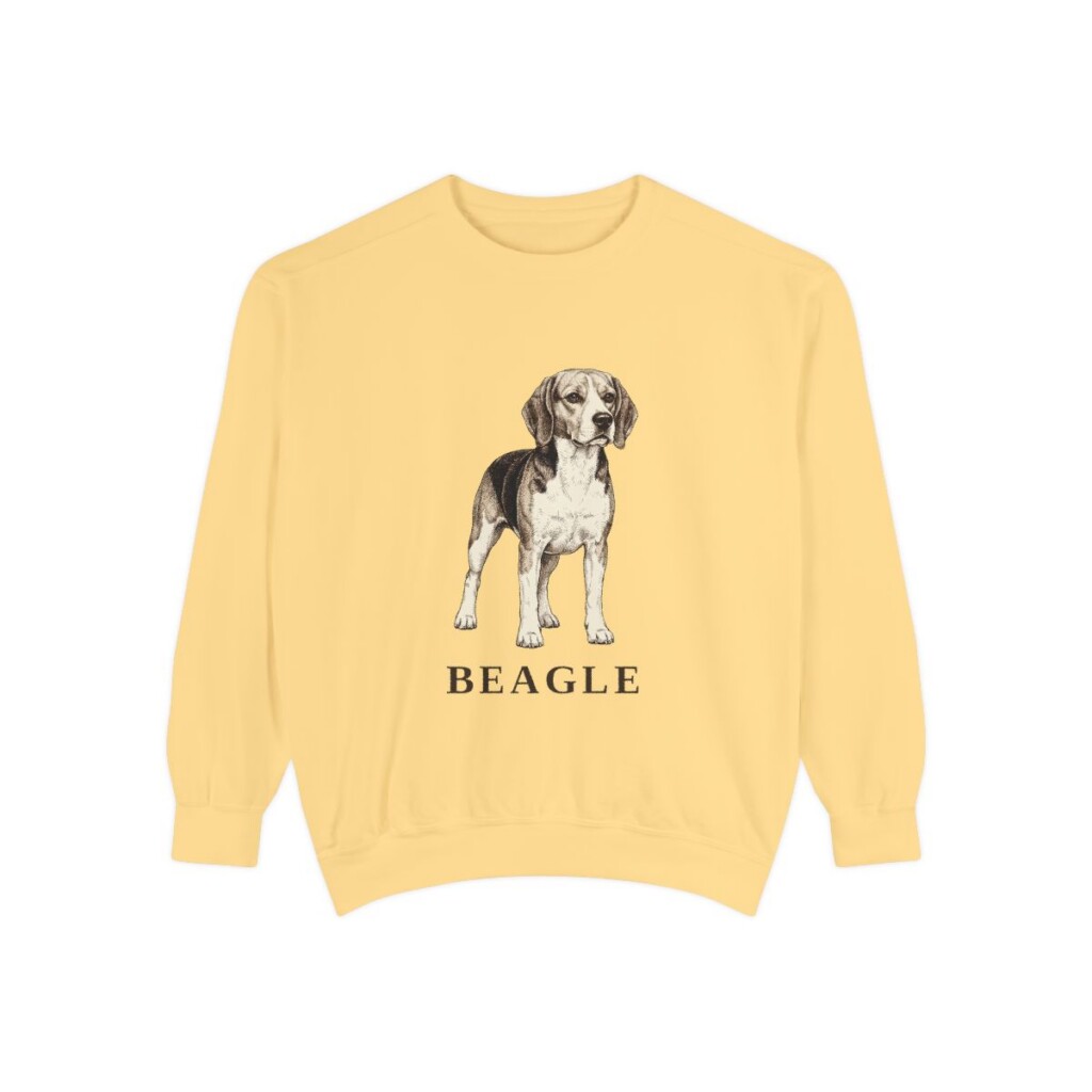beagle-sweatshirt-butter Beagle Sweatshirt, Butter, front view
