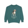Beagle Dad Sweatshirt, Blue Spruce, front view