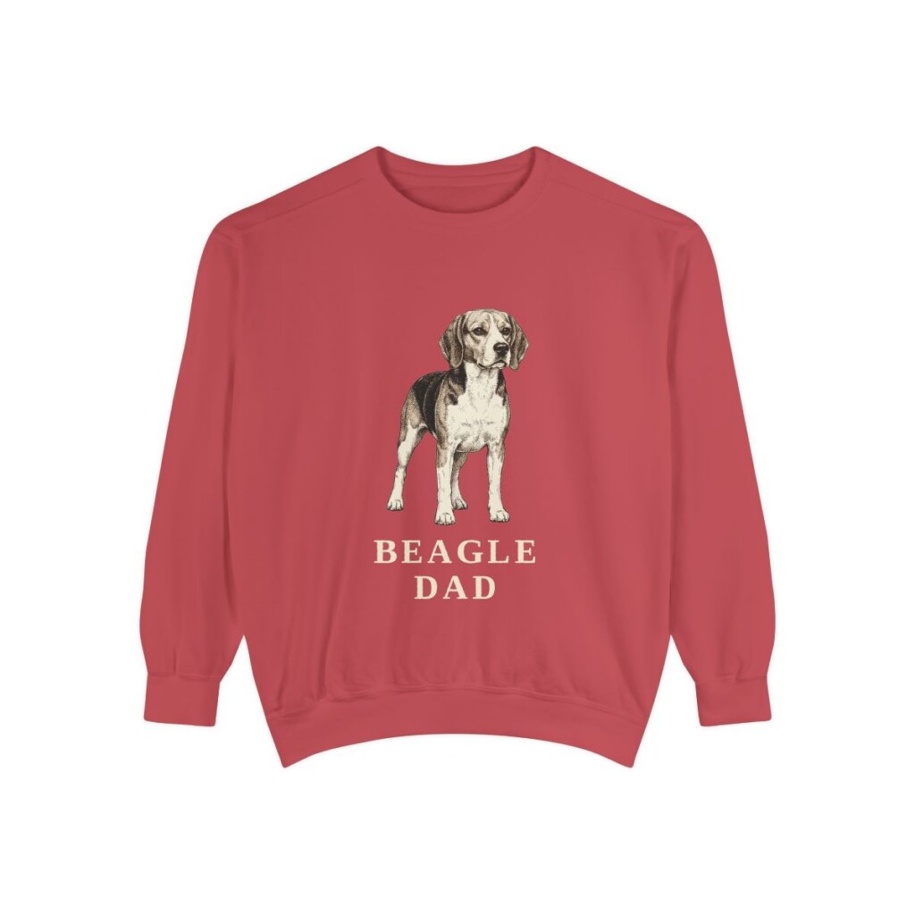 Beagle Dad Sweatshirt, Crimson, front view