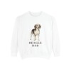 Beagle Dad Sweatshirt, White, front view