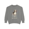 beagle-sweatshirt-grey Beagle Sweatshirt, Grey, front view
