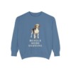 Beagle Humor Sweatshirt, Blue Jean, front view