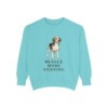 Beagle Humor Sweatshirt, Chalky Mint, front view